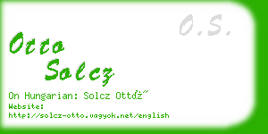 otto solcz business card